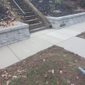 standard concrete sidewalk