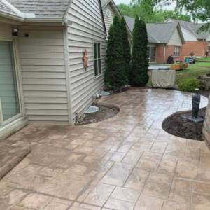 Colored Stamped Patio
