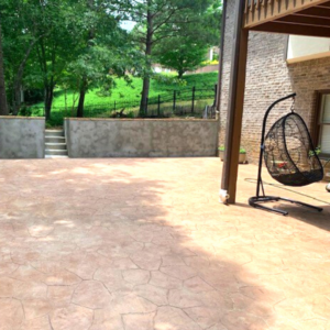 Stamped Stained Patio